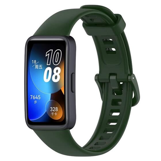 Microsonic Huawei Band 8 Kordon, Silicone Sport Band Yeşil