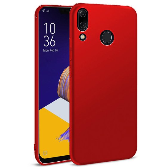 Microsonic Matte Silicone Asus Zenfone 5Z (6.2'') ZS620KL Kılıf Kırmızı