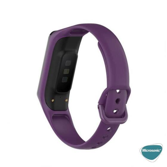 Microsonic Samsung Galaxy Fit 2 Silikon Kordon Mor