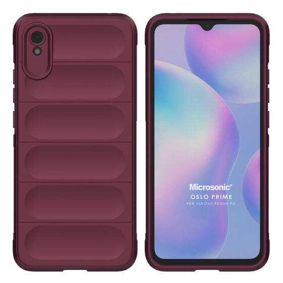 Microsonic Xiaomi Redmi 9A Kılıf Oslo Prime Bordo