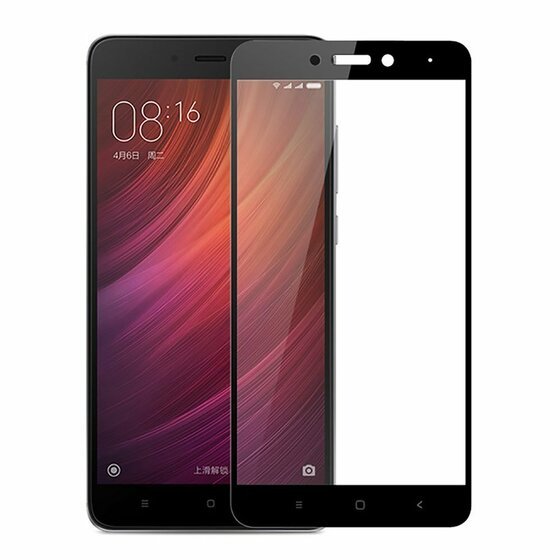 Microsonic Xiaomi Redmi Note 4 Tam Kaplayan Temperli Cam Ekran koruyucu Kırılmaz Film Siyah