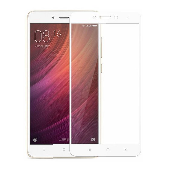 Microsonic Xiaomi Redmi Note 4 Tam Kaplayan Temperli Cam Ekran koruyucu Kırılmaz Film Beyaz