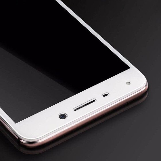 Microsonic Xiaomi Redmi Note 4 Tam Kaplayan Temperli Cam Ekran koruyucu Kırılmaz Film Beyaz