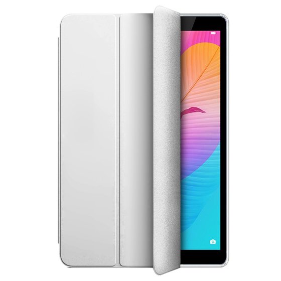 Microsonic Huawei MatePad T8 8'' Kılıf Slim Translucent Back Smart Cover Gümüş