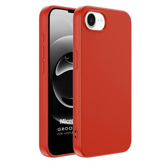 Microsonic Apple iPhone 16e Kılıf Groovy Soft Kırmızı
