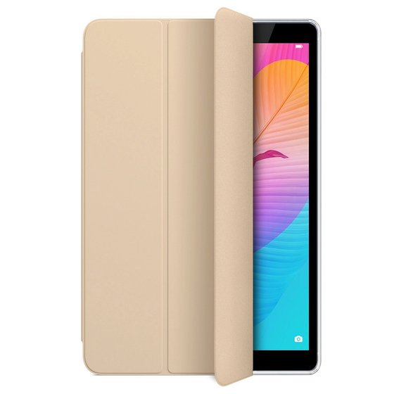 Microsonic Huawei MatePad T8 8'' Kılıf Slim Translucent Back Smart Cover Gold