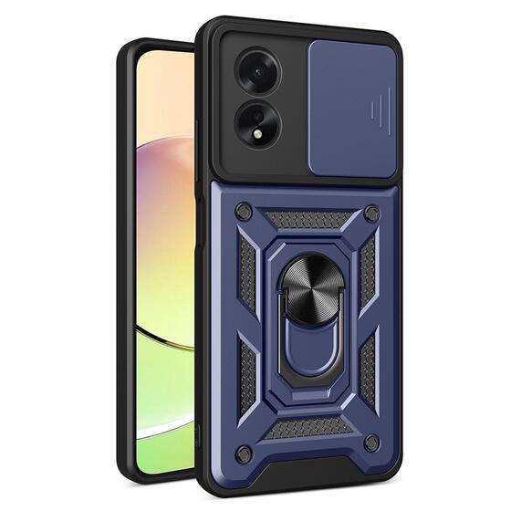 Microsonic Oppo A38 Kılıf Impact Resistant Lacivert