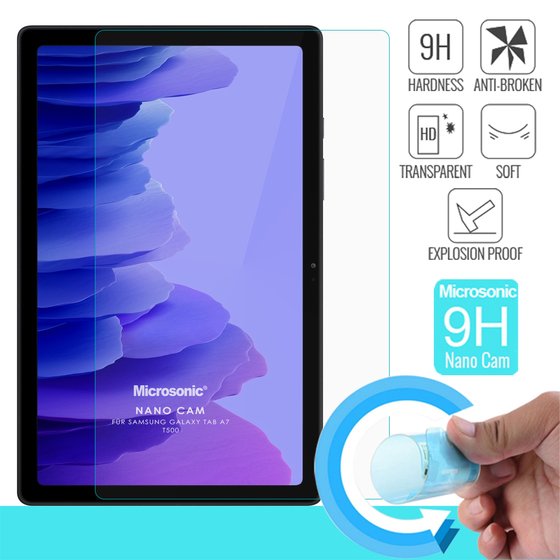 Microsonic Samsung Galaxy Tab A7 T500 Nano Glass Cam Ekran Koruyucu