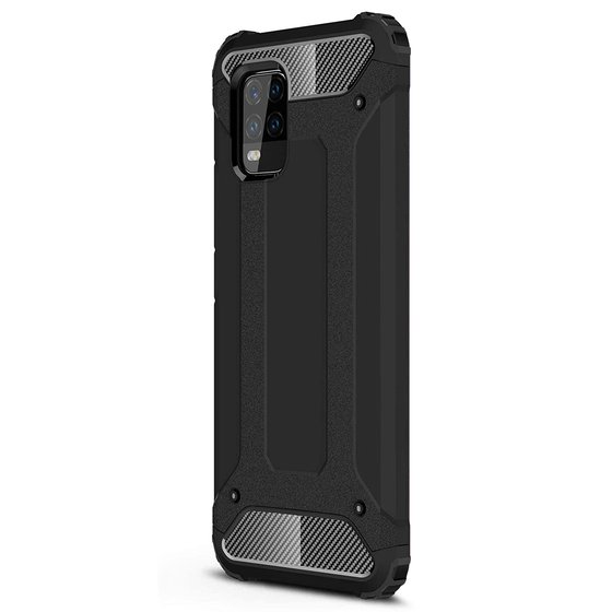 Microsonic Xiaomi Mi 10 Lite Kılıf Rugged Armor Siyah