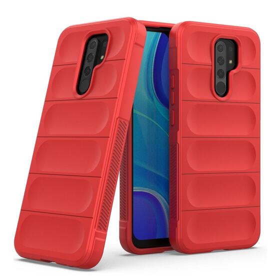 Microsonic Xiaomi Redmi 9 Kılıf Oslo Prime Kırmızı