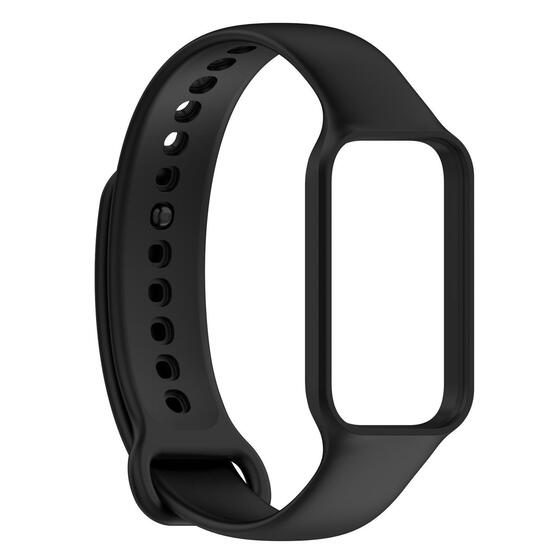 Microsonic Xiaomi Redmi Smart Band 2 Kordon, Silicone Sport Band Siyah