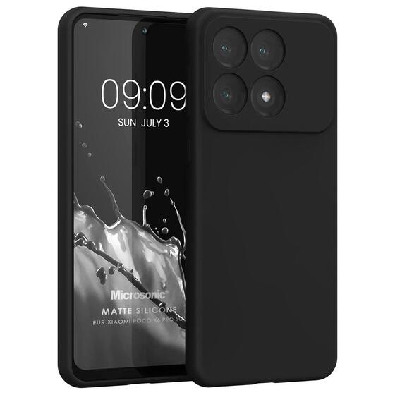 Microsonic Matte Silicone Xiaomi 14T Pro Kılıf Siyah