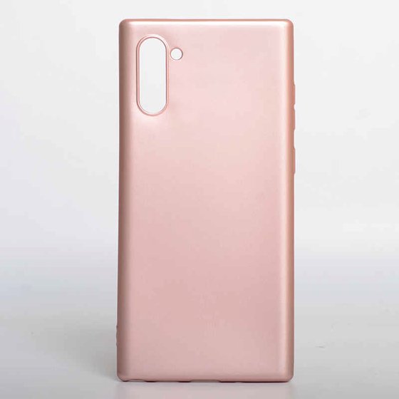 Microsonic Matte Silicone Samsung Galaxy Note 10 Kılıf Rose Gold