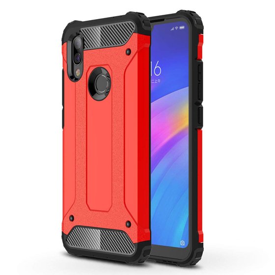 Microsonic Xiaomi Redmi 7 Kılıf Rugged Armor Kırmızı