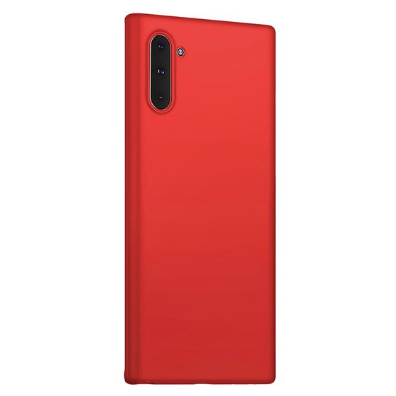 Microsonic Matte Silicone Samsung Galaxy Note 10 Kılıf Kırmızı