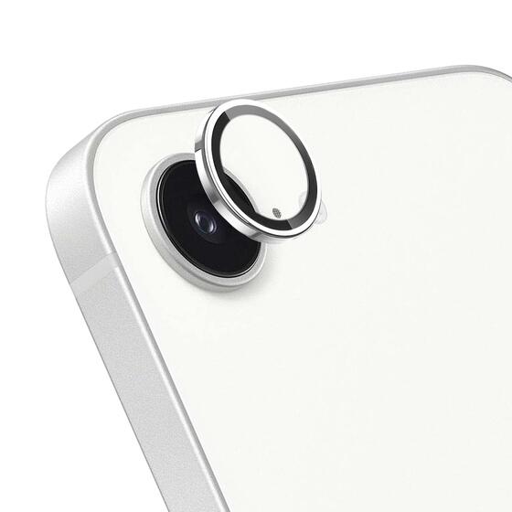 Microsonic Apple iPhone 16e Tekli Kamera Lens Koruma Camı Gümüş