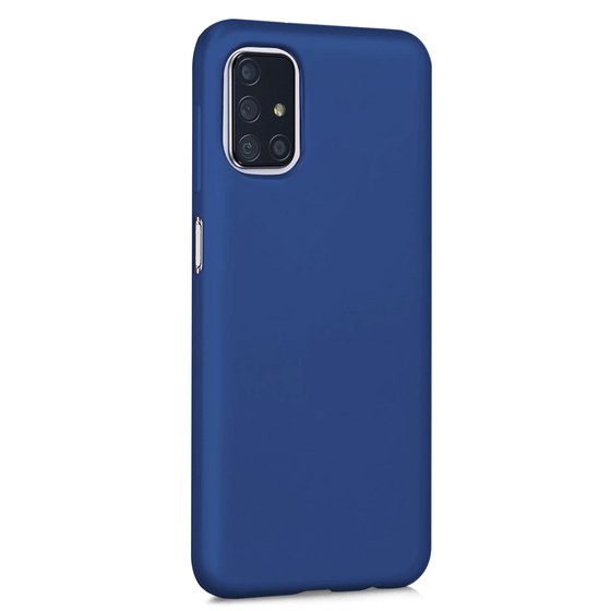 Microsonic Matte Silicone Samsung Galaxy M31s Kılıf Lacivert