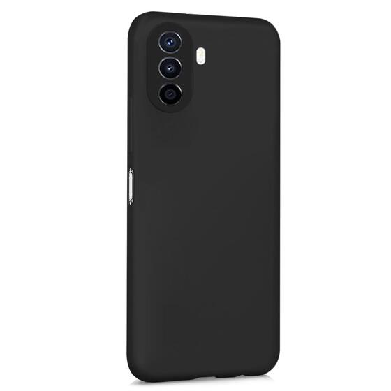 Microsonic Matte Silicone Huawei Nova Y70 Kılıf Siyah