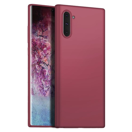 Microsonic Matte Silicone Samsung Galaxy Note 10 Kılıf Mor