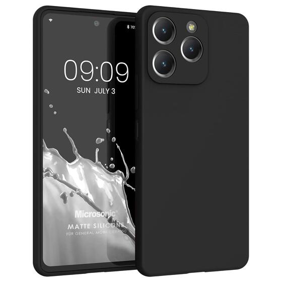 Microsonic Matte Silicone General Mobile Era 50 Kılıf Siyah