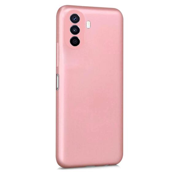 Microsonic Matte Silicone Huawei Nova Y70 Kılıf Rose Gold