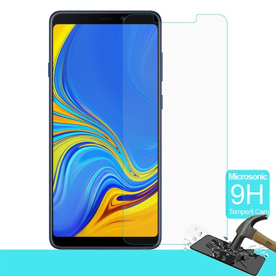 Microsonic Samsung Galaxy A9 2018 Temperli Cam Ekran Koruyucu