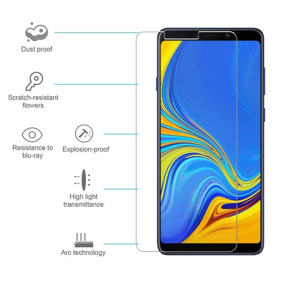 Microsonic Samsung Galaxy A9 2018 Temperli Cam Ekran Koruyucu