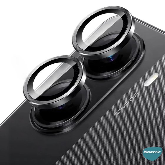 Microsonic Xiaomi Redmi Turbo 4 Tekli Kamera Lens Koruma Camı Siyah