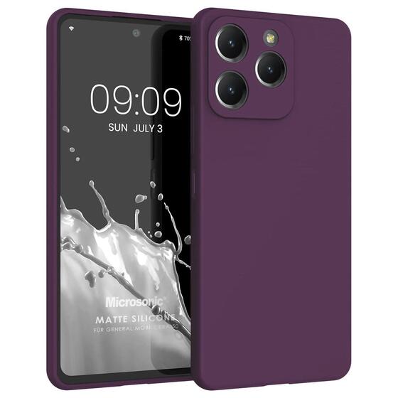 Microsonic Matte Silicone General Mobile Era 50 Kılıf Mor
