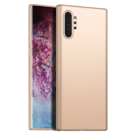 Microsonic Matte Silicone Samsung Galaxy Note 10 Plus Kılıf Gold