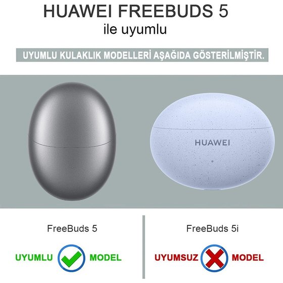 Microsonic Huawei FreeBuds 5 Mat Silikon Kılıf Siyah