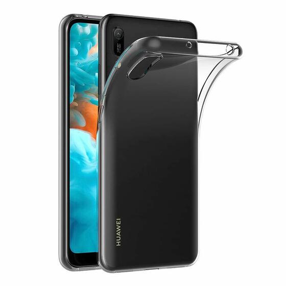 Microsonic Huawei Y6 Pro 2019 Kılıf Transparent Soft Beyaz