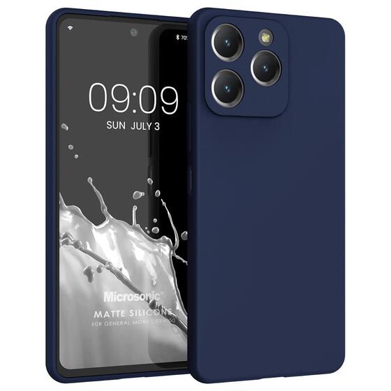 Microsonic Matte Silicone General Mobile Era 50 Kılıf Lacivert