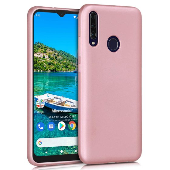 Microsonic Matte Silicone General Mobile GM 10 Kılıf Rose Gold