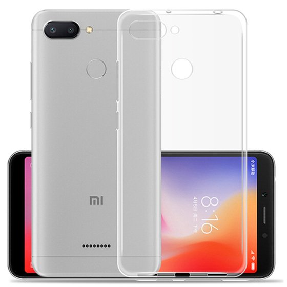 Microsonic Xiaomi Redmi 6 Kılıf Transparent Soft Beyaz