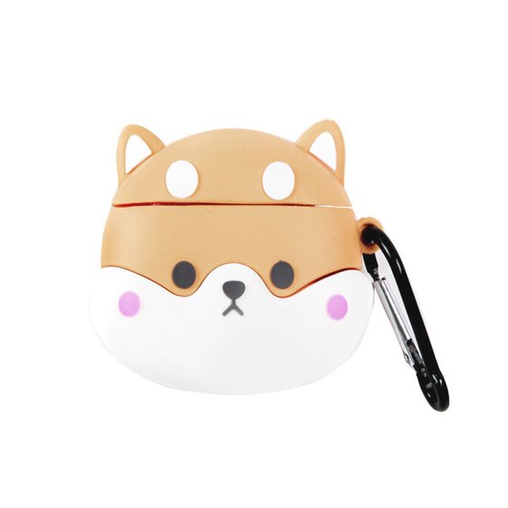 Microsonic AirPods 1. Nesil / 2. Nesil Kılıf Cartoon Figürlü Silikon Shiba Inu