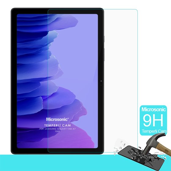 Microsonic Samsung Galaxy Tab A7 T500 Tempered Glass Cam Ekran Koruyucu