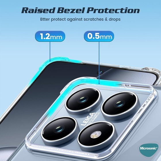 Microsonic Xiaomi 14T Pro Kılıf Shock Absorbing Şeffaf