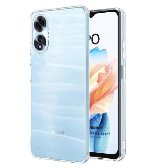 Microsonic Oppo A38 Kılıf Transparent Soft Şeffaf
