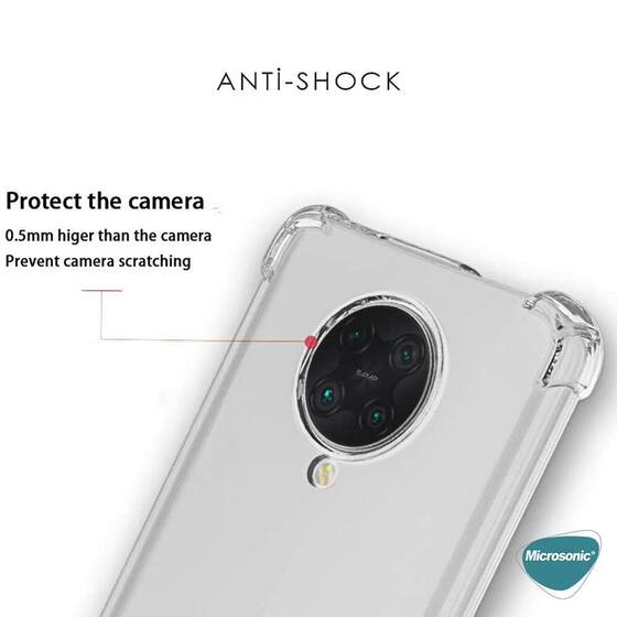 Microsonic Xiaomi Poco F2 Pro Kılıf Shock Absorbing Şeffaf