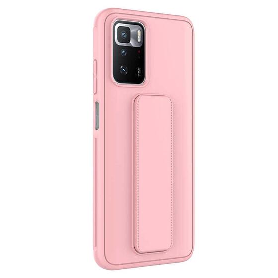 Microsonic Xiaomi Redmi Note 11 4G Kılıf Hand Strap Pembe