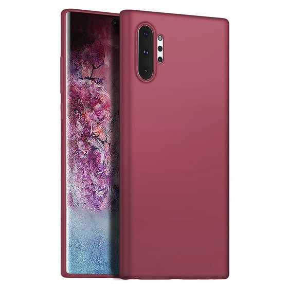 Microsonic Matte Silicone Samsung Galaxy Note 10 Plus Kılıf Mor