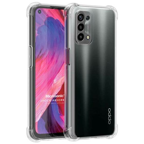 Microsonic Oppo A74 4G Kılıf Shock Absorbing Şeffaf