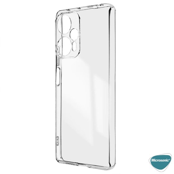 Microsonic Xiaomi Poco F5 Kılıf Transparent Soft Şeffaf