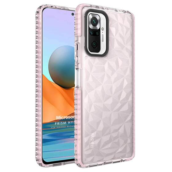 Microsonic Xiaomi Redmi Note 10 Pro Max Kılıf Prism Hybrid Pembe