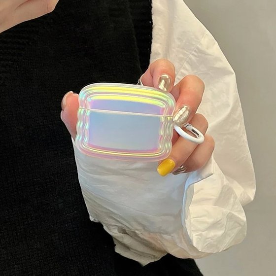 Microsonic Airpods 4.Nesil / ANC Kılıf Zigzag Hologram Çok Renkli