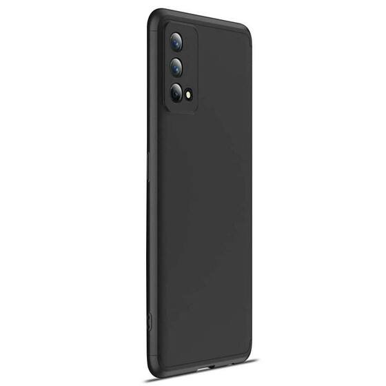 Microsonic Oppo A74 4G Kılıf Double Dip 360 Protective Siyah