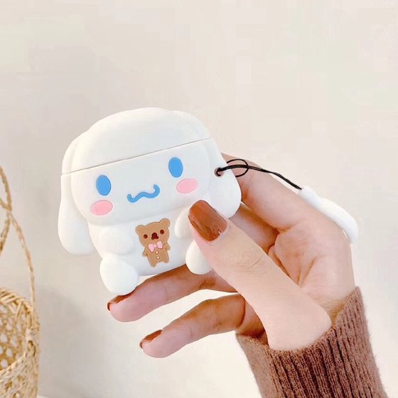 Microsonic AirPods 1. Nesil / 2. Nesil Kılıf Cartoon Figürlü Silikon Sanrio Cinnamoroll