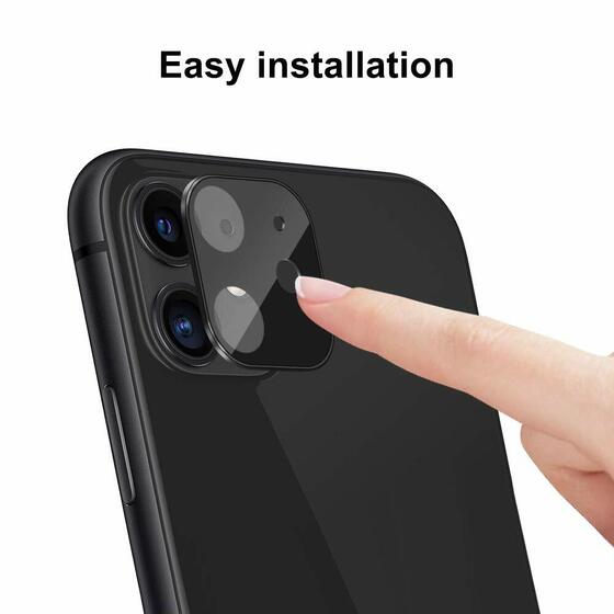 Microsonic Apple iPhone 11 (6.1'') Kamera Lens Koruma Camı V2 Siyah