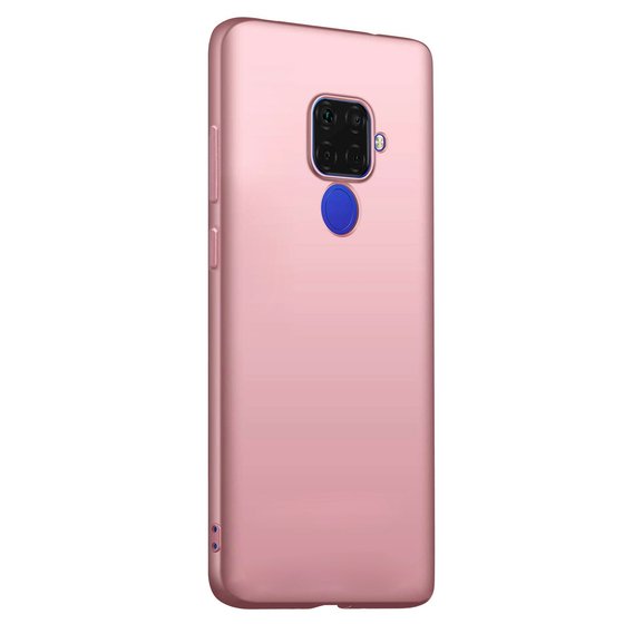 Microsonic Matte Silicone Huawei Mate 30 Lite Kılıf Rose Gold